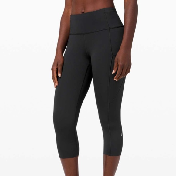 Lululemon Fast and Free Crop II 19" *Non-Reflective - Picture 1 of 3